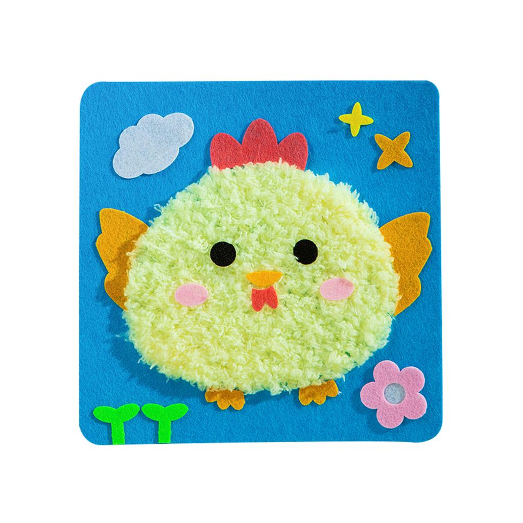 DIY Vánoční vyšívací sada, Vánoční DIY řemeslná sada, Roztomilé domácí zvíře dekorativní šicí projekt, Dětská umělecká a řemeslná aktivita