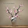 Elegant Pink Plum Blossom Dried Flower Bouquet for Home Decoration