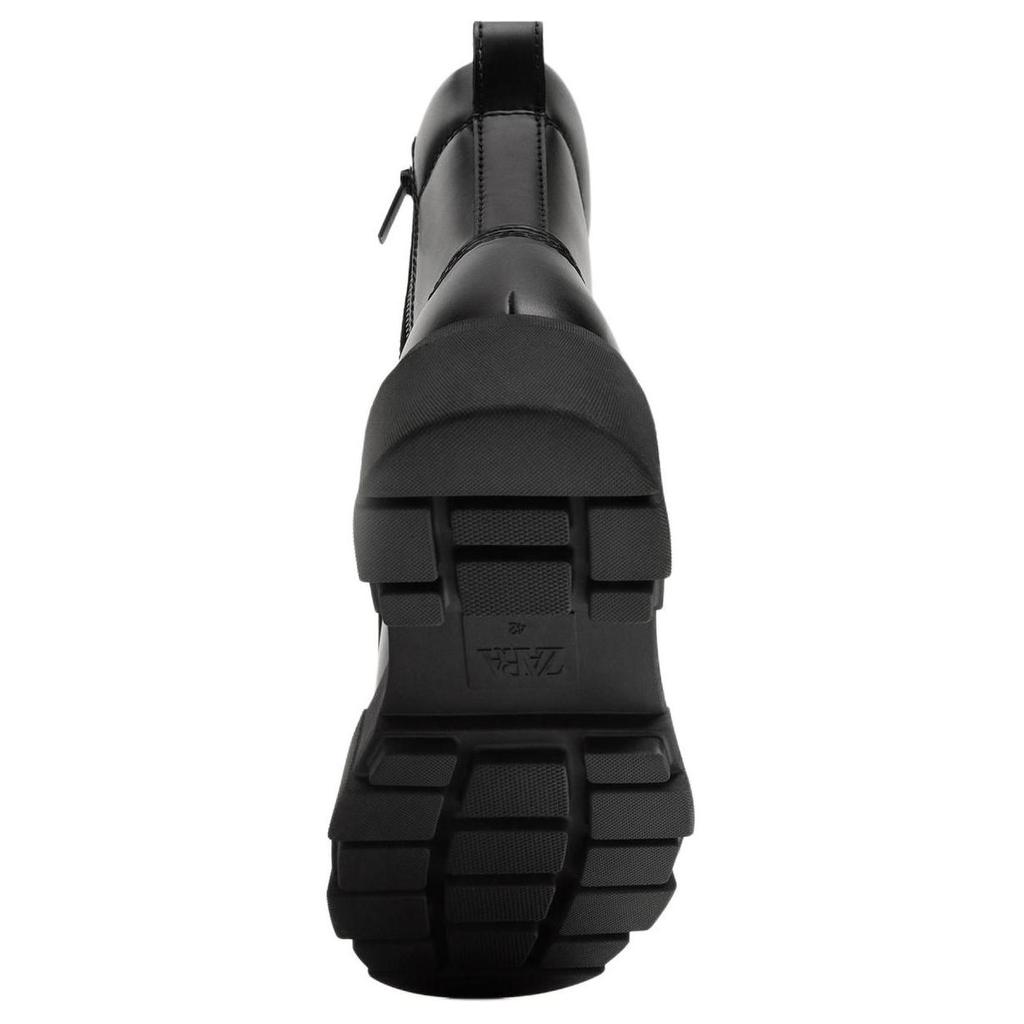 Zara Pu Comfortable Minimalist Short Martin Boots Men Boots Black 12019520-38