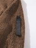 2025 Autumn/Winter European & American Men's Plush Lined Hooded Sweatshirt Jacket