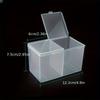 Clear Plastic Storage Box Dividers Multi-functional Organizer Swabs Makeup Brushes Tweezers Desktop Organizer Boxes Double-Layer