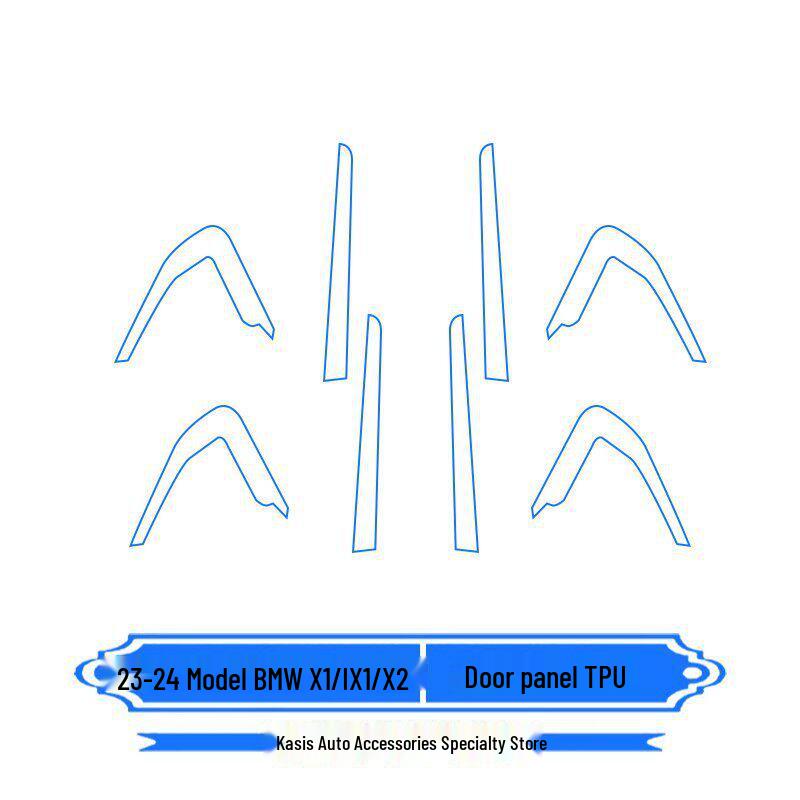 23-25 BMW X1/IX1/X2 Navigation Screen Protector & Console Gear Interior Sticker
