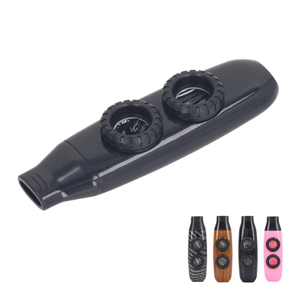Kazoo Flute Dual Hole Flute Adjustable Musical Wind Instrument with Diaphragm for Playing Performance Kazoo Flute Instrument