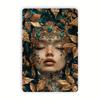 Vintage Luxury Style Female Portrait Metal Tin Sign, for Home Decor Iron Plate Art, Interesting Wall Art Suitable for Home, Restaurant, Bar, Cafe, Gar