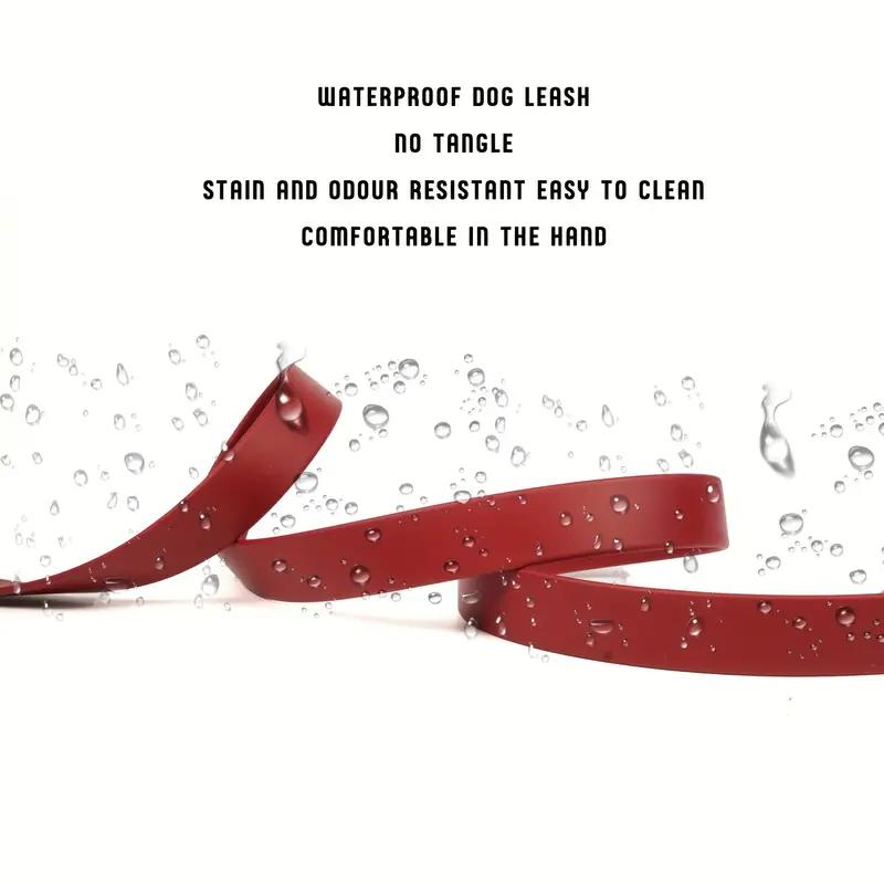 Waterproof Easy-to-Clean Plain PVC Pet Leash for Outdoor Activities & Training, Suitable for Small, Medium and Large Dogs
