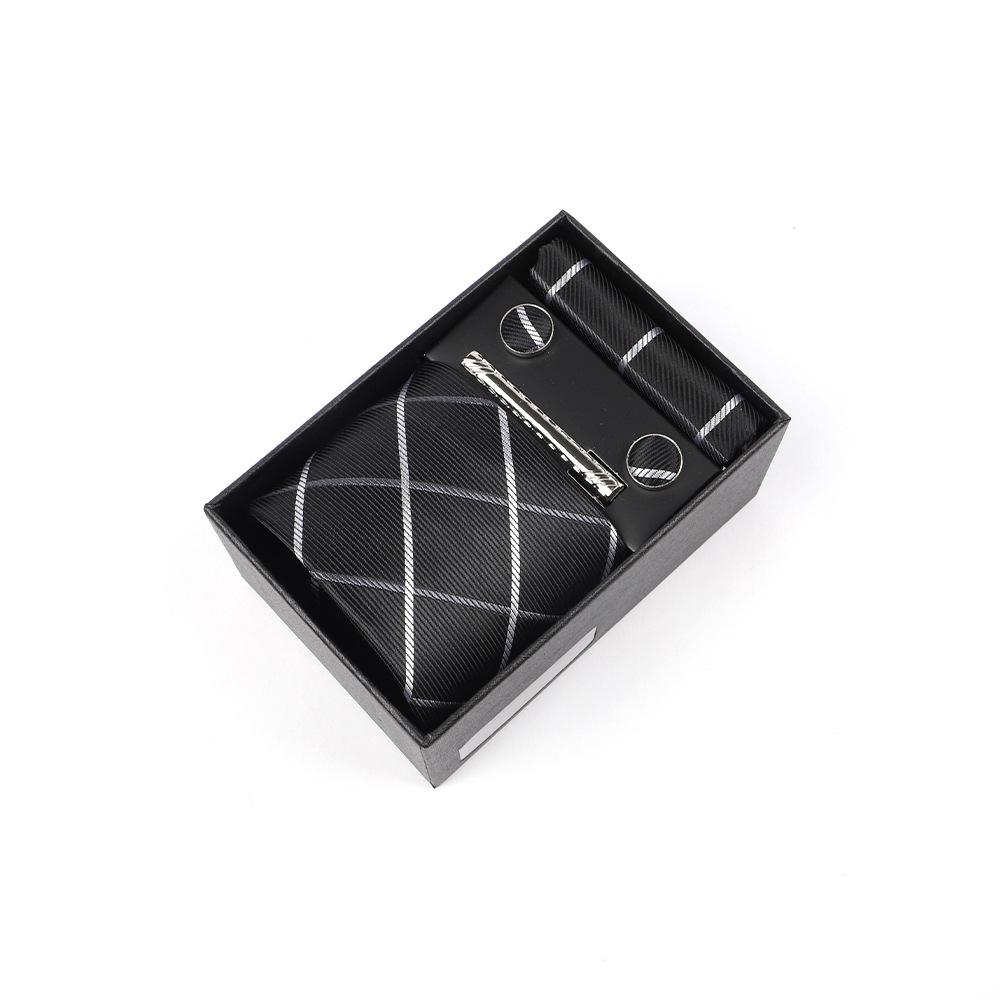 Luxury Men's Tie Gift Box with High-End Jacquard Embroidery