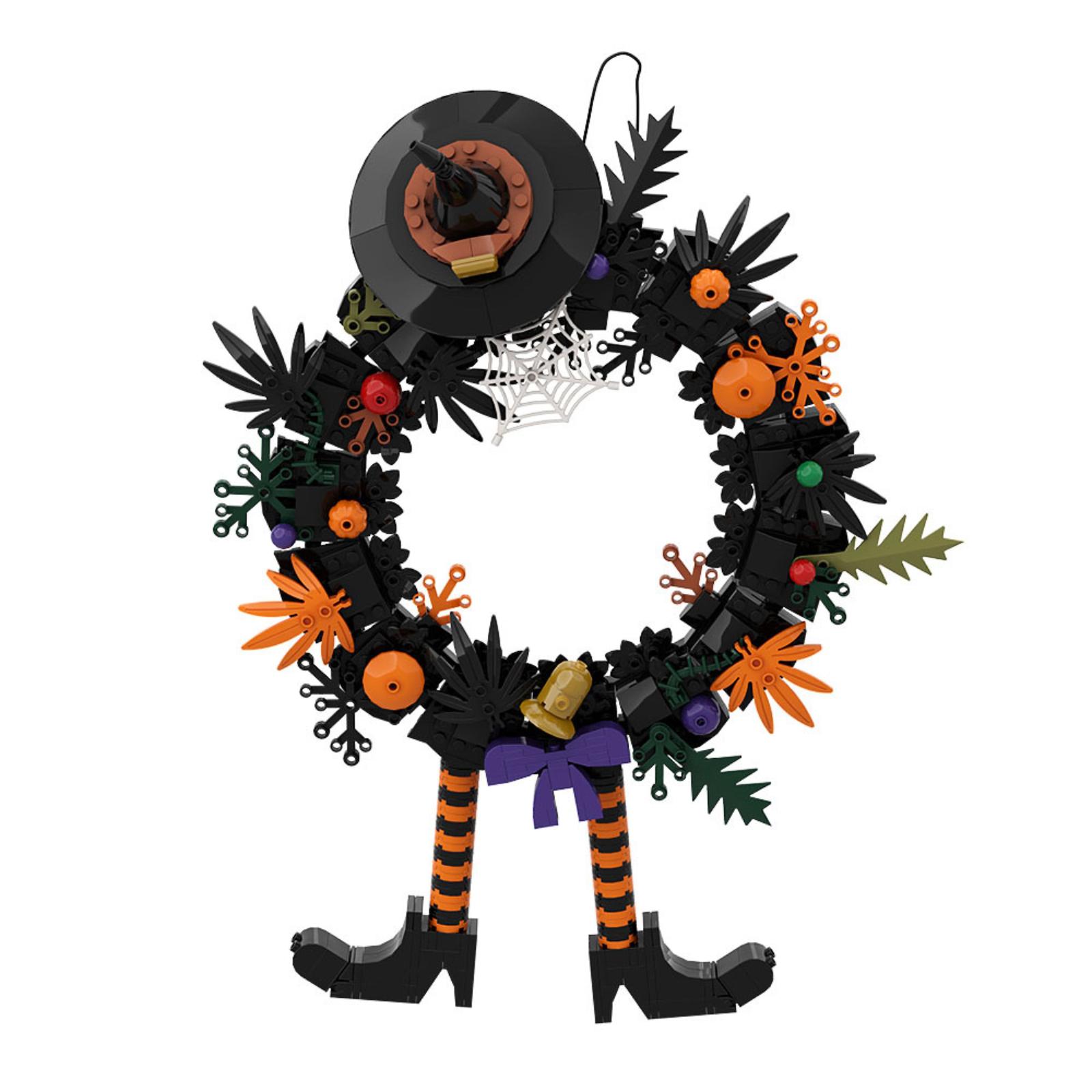 

Halloween Wreath Decorations, Halloween Day Gifts, SmallParticleBuildingBlocks One Size