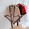 Autumn And Winter Fashion  Women'S Neck Wrap Wool Blended Triangular Shawl Female Thickened With Knitted Warm Shoulder