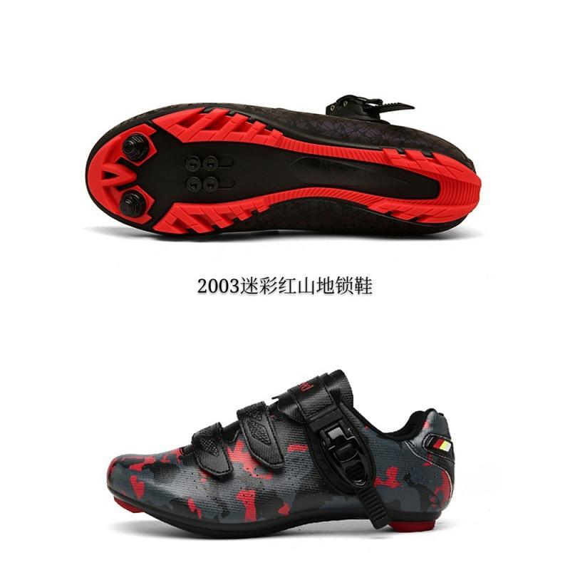 Spring and Summer New Lock Shoes Cycling Shoes Luminous Men's and Women's Bicycle Power Shoes Hard-soled Mountain Cycling Sports Shoes