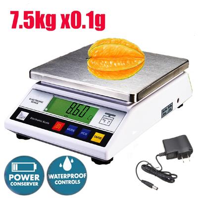 7500g X 0.1g Mini Digital Precision Jewelry Scale Electronic Balance Food Kitchen Scale Pockets Weight Scale