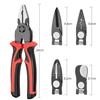 5-in-1 Draadstripper Gereedschap Set Combinatie Verwisselbare Tangen Kit Draadstripper Draadkrimptang Combinatietang Kabelknipper