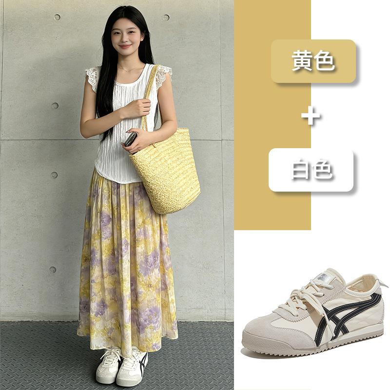 Leder Deutsche Trainingsschuhe Damen Frühling Neu Retro Flachsohlig Forrest Gump Schuhe Vielseitige Lässige Sportschuhe Trendige Coole Damenschuhe