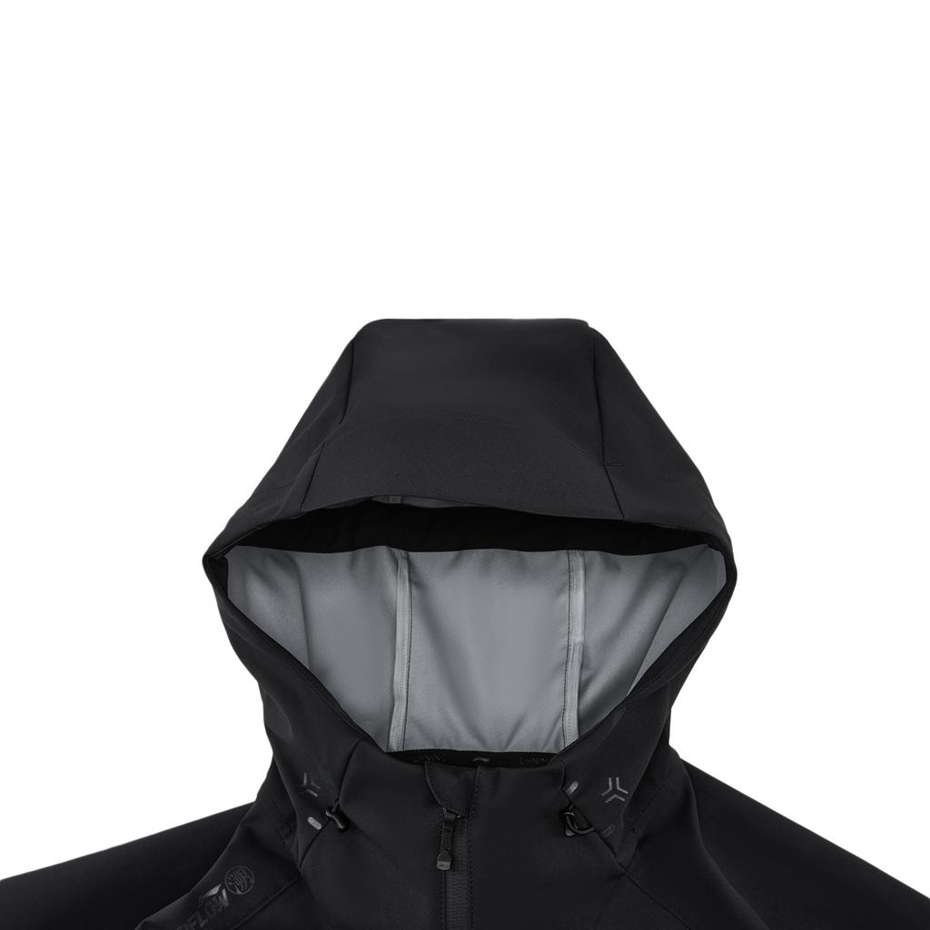 Li Ning Outdoor CF Waterproof Fashion Simple Comfortable Breathable Versatile Casual Windbreaker Unisex Outerwear Black AFYW025-3