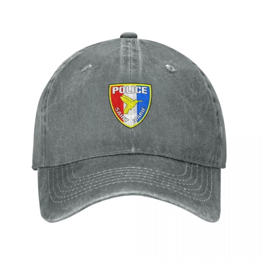 Saint Marie Police Baseball Cap Derby Hat Tactical Cap For Women Unisexs