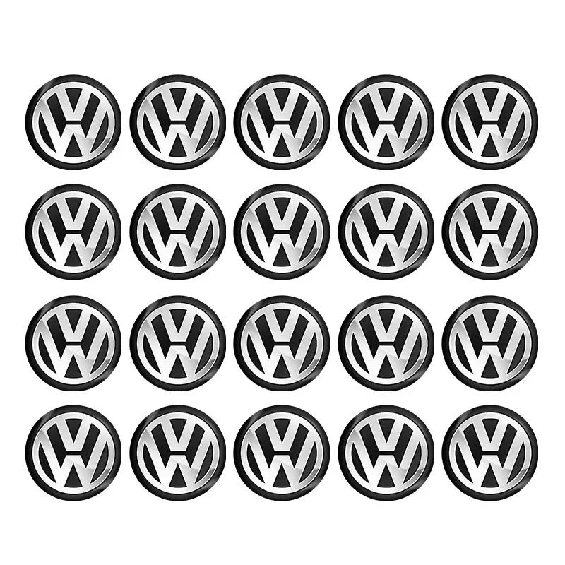 VW 11mm Car Remote Key Logo Metal Emblem Stickers For Volkswagen VW GTI Polo Golf Passat Tiguan Touareg Taigo Caddy Jetta Beetle