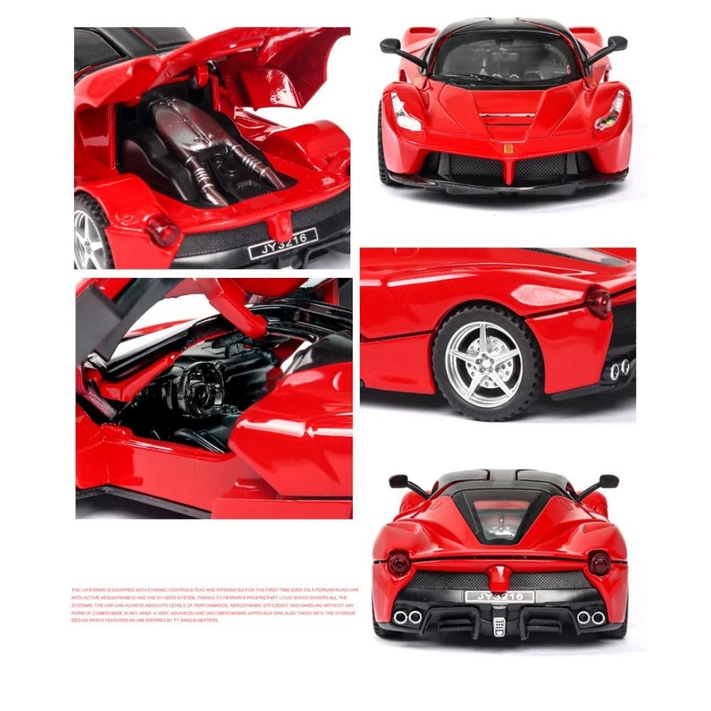 1/32 Laferrari Alloy Sports Car Model Diecasts Metal Toy Vehicles Car Model High Simulation Sound and Light Kids Gifts