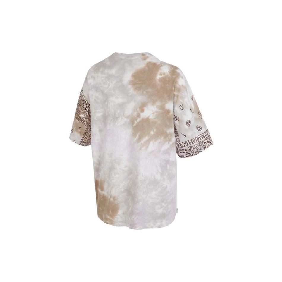 Nike Drop Shoulder Sleeve T Shirt Women's Khaki FJ7731-030
