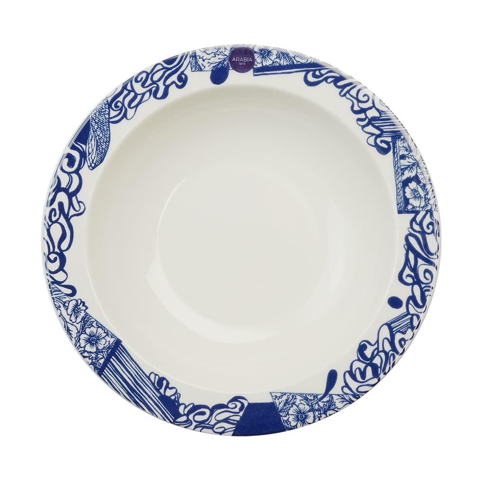 ARABIA 24h Piennar Plate, Deep, 22cm, Blue [Parallel Import]