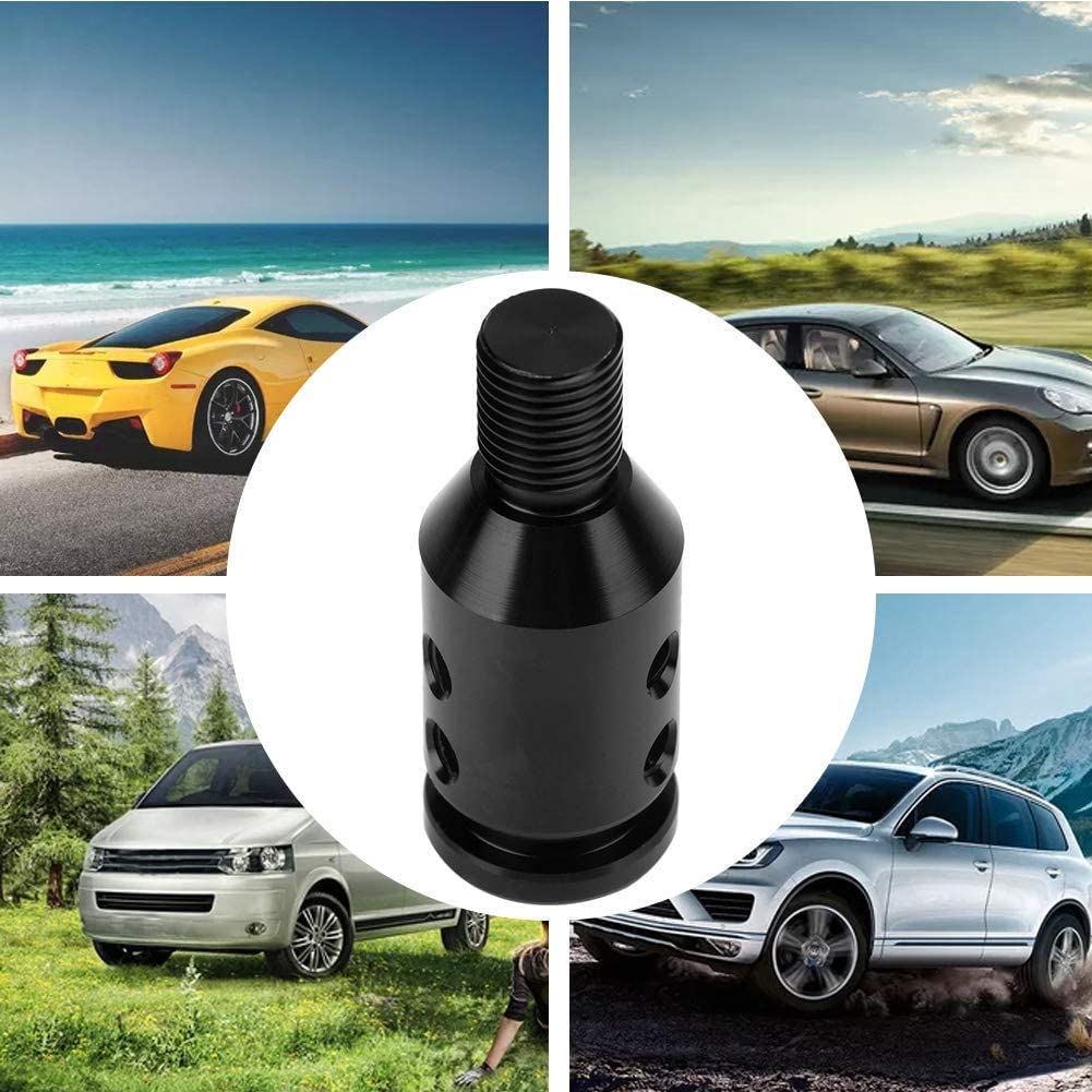 Shift Knob Car Shift Knob Adapter Universal Car Shift Knob Adapter for Screwless Shifter 12x1.25 (Silver)