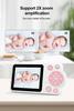 2.8" Baby Monitor: Color Screen, Temperature & Cry Detection, Voice Intercom