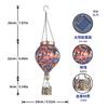 JYL TS/125,Solar Hot Air Balloon Flame Glass Hanging Light for Outdoor Garden Balcony Home Decor Lamp