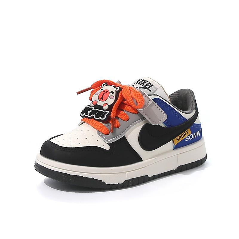 Kapibara Boys Shoes Sneakers 2025 New Autumn Children's Board Shoes Students Breathable Leisure Middle and Old Children