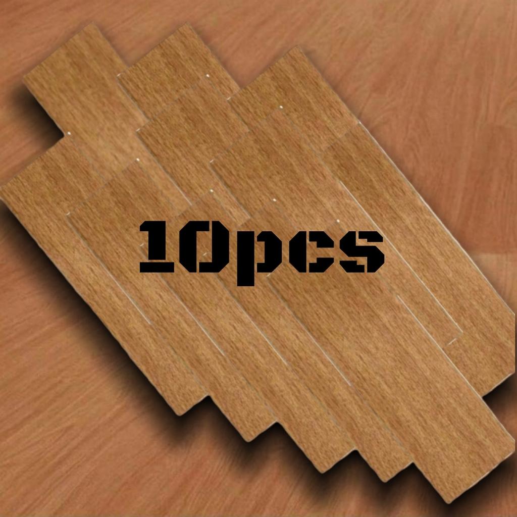 10pcs 15x40cm Peel and Stick Floor Tile, Pvc Plank Flooring Self-Adhesive, Luxury Wood-Look Planks for DIY Installation