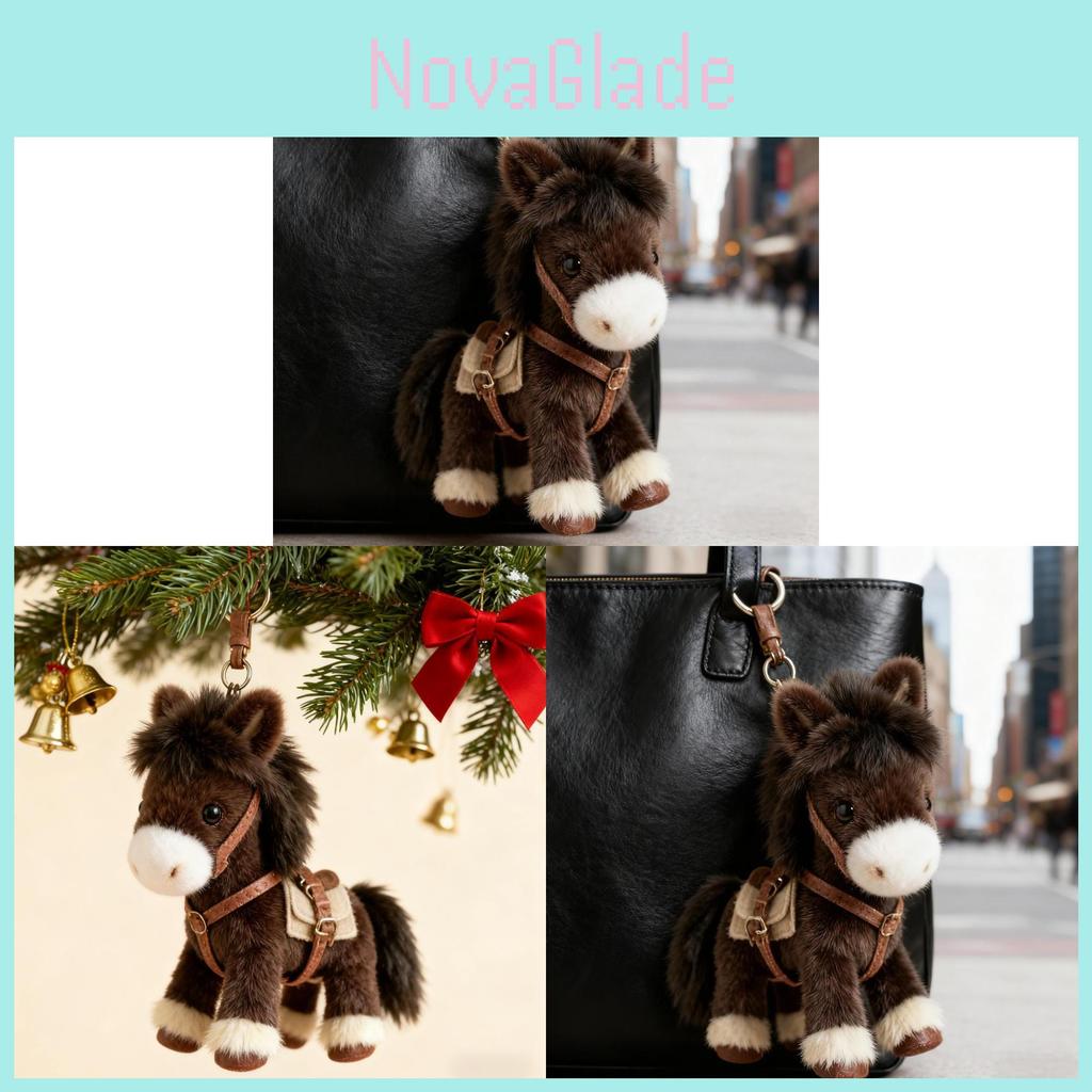 Horse Year Plush Animal Toy With Pp Cotton For Lunar New Year Gift For Family And Friends