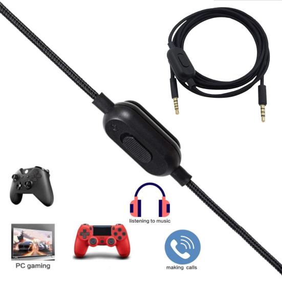 2M Audio Cable Replacement for GPRO X G233 G433 Gaming Headset 3.5mm Male