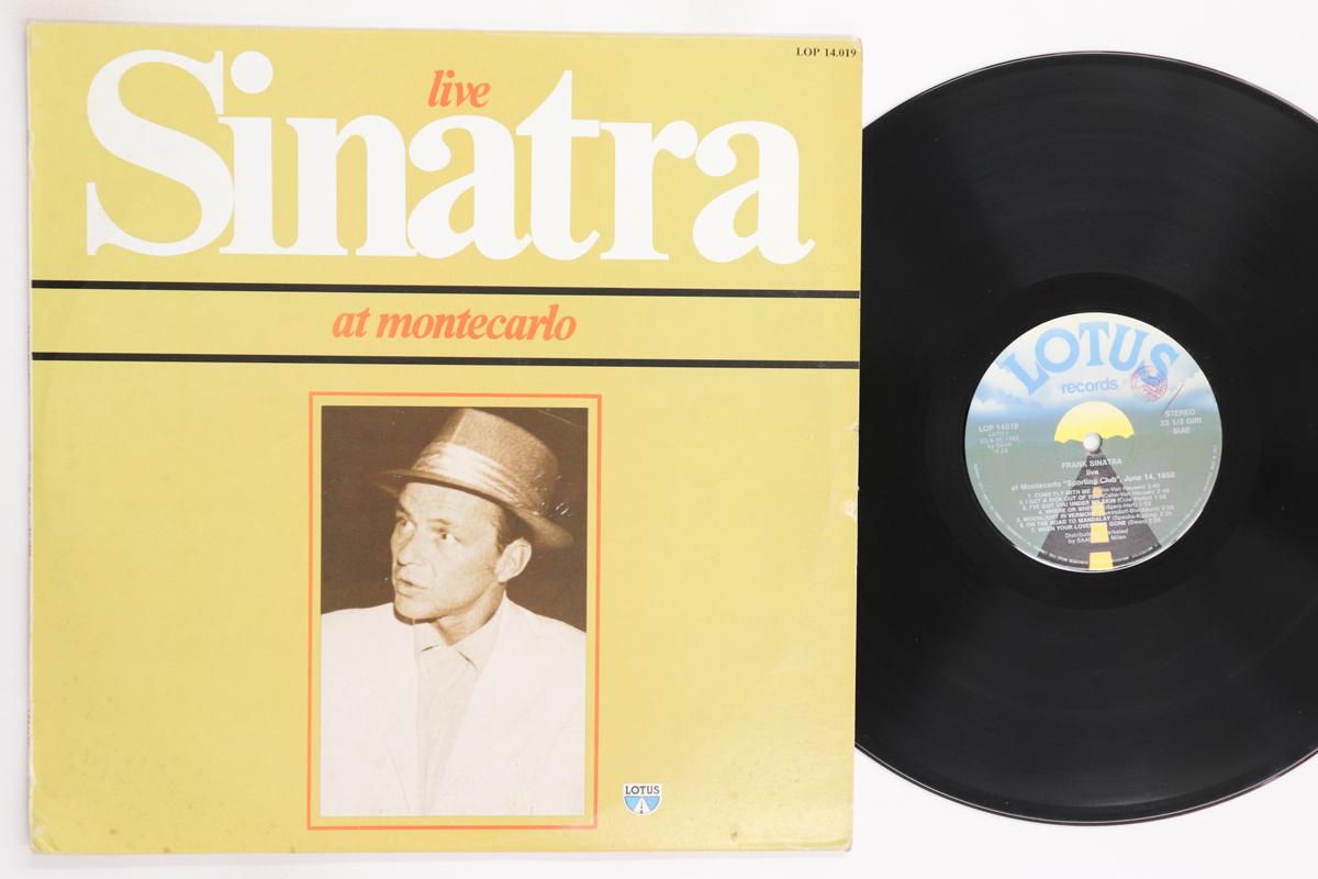 

LP Record FRANK SINATRA Live At Montecarlo LOP14019 LOTUS 1982 Italy Jazz Used