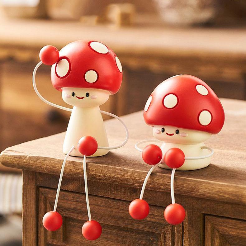 

Новые праздничные подарки, Домашний декор, Настольные украшения, Винные шкафы для гостиной, Украшения для комнаты, Маленькие грибочки, Свисающие ножки, Куклы A pair of mushrooms