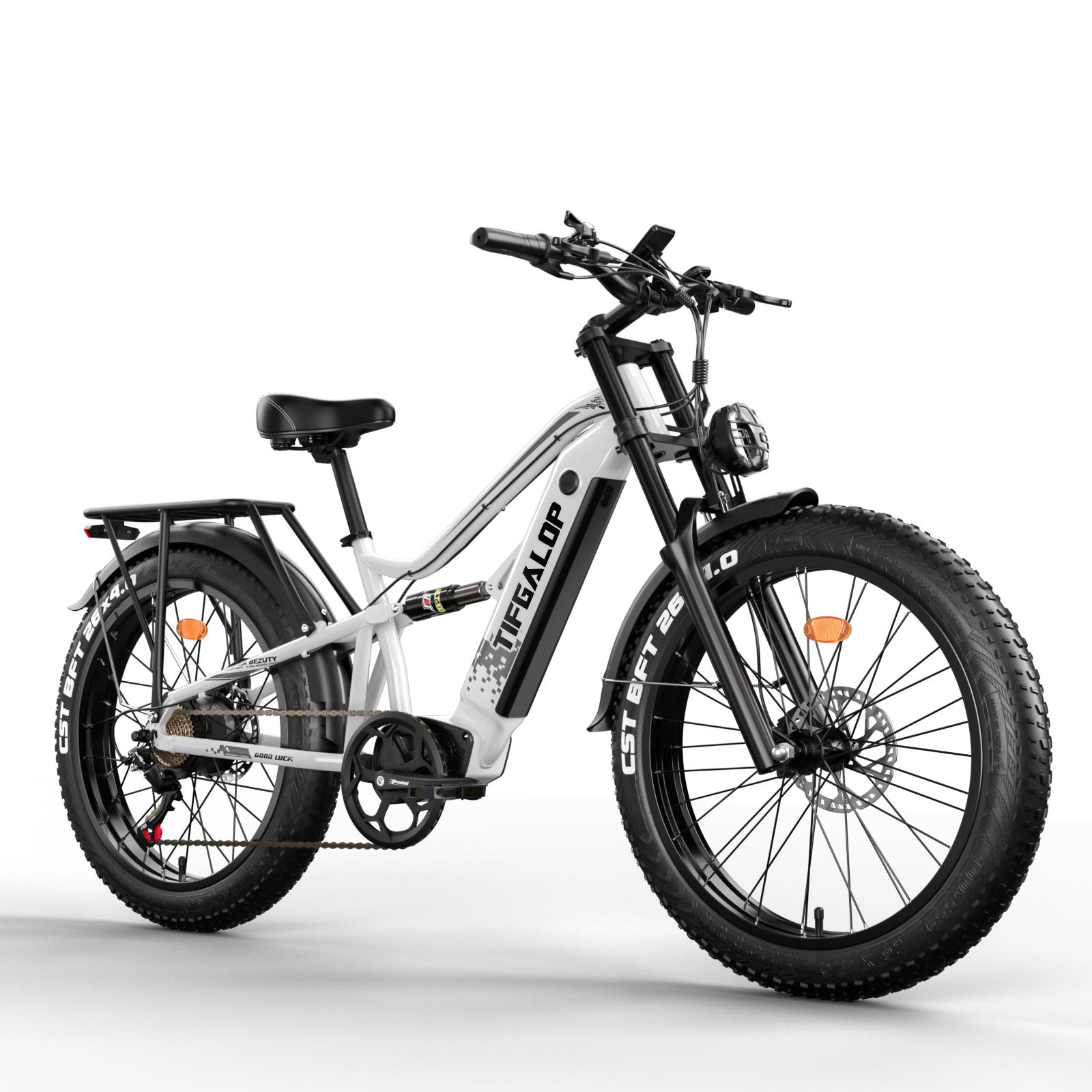 Vélo électrique Adulte - TIFGALOP - 1000W*2 - Batterie Amovible 52V24Ah - Autonomie Maximale 40-50 Km - Pneus Tout-terrain 20 - Sport
