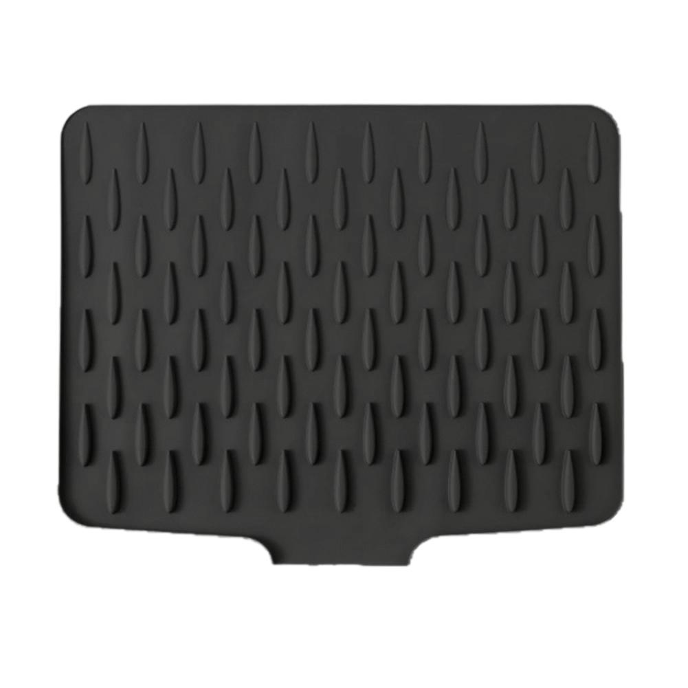 Silicone Draining Pad Drying Mat Silikon Dish Drying Mat With Tilted Water Diversion Mat For Kitchen Tableware Non-slip Mats