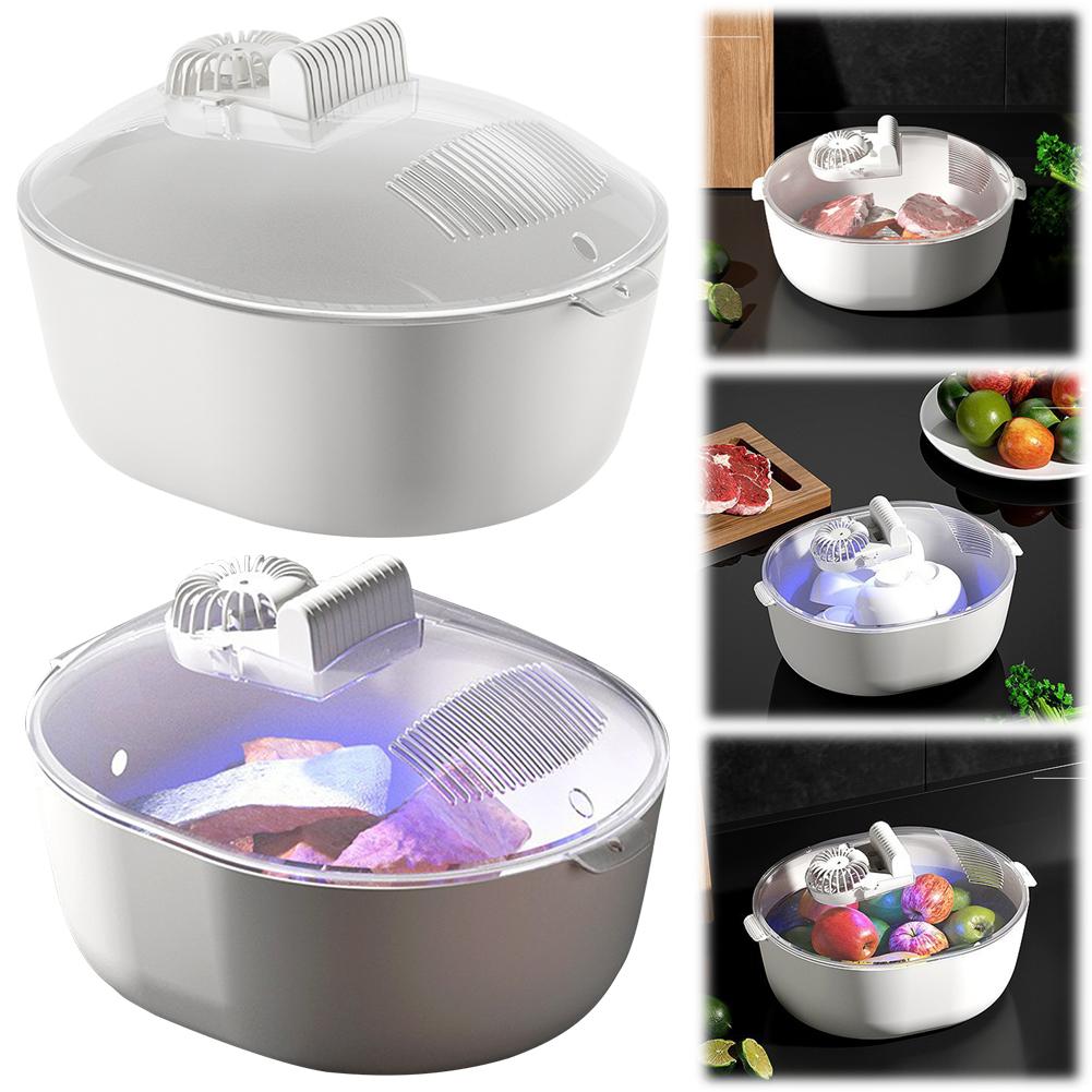 4-in-1 Auftauplatte Hält Lebensmittel Nährstoffreich Geschirr Fleischauftauer Physische Auftauplatte Gefrorenes Fleisch Zirkulierender Auftauer