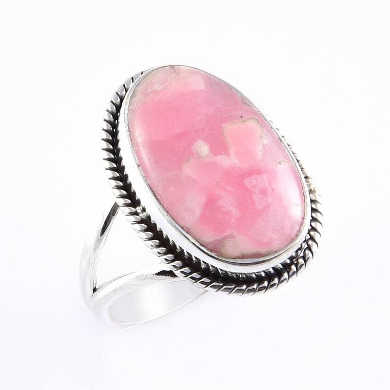 Natürlicher Rhodochrosit Edelstein Handgefertigt 925 Sterlingsilber Geschenkring S.7 m2I35