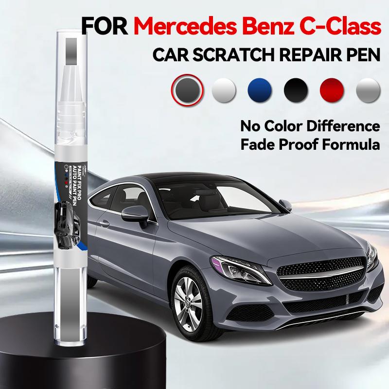 Für Mercedes Benz C-Klasse 1993-2025 W204 W205 W206 Lackreparaturstift Ausbesserungsstift Kratzerentferner DIY Autozubehör Schwarz Weiß