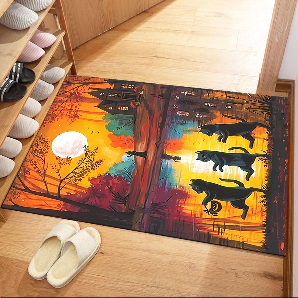Halloween 90 Floor Rug Office Rug Perfect for Bedrooms Living Rooms Outdoor Entryway Antislip Carpet Decorate Offices Wedding Party Gift