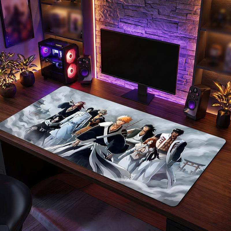 Big Mouse PadBleach anime Extended Soft Desk Mat Gaming Office Computer Table Decor Mat