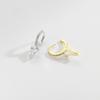 ANDYWEN 925 Sterling Silver Three Long Triangle Spike Drop Earring Women Circle Loops Piercing Pendientes Clips Jewelry
