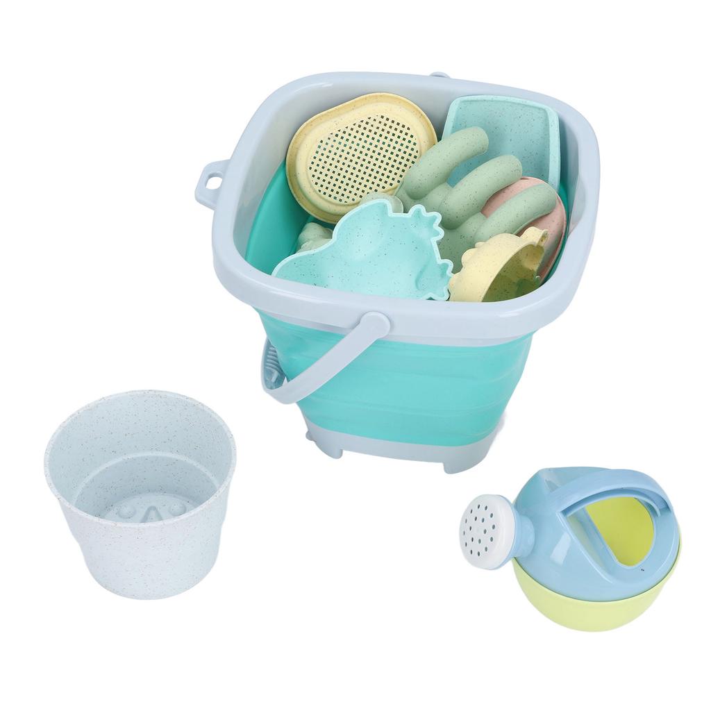 Beach Toys Set Collapsible Sand Bucket and Shovels Set Interactive Kids Sand Toys for Beach Party   Activities