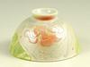 Arita Ware, Teisen Kiln, Lustre Rose Pattern, Pair of Tea Bowls (husband and Wife's Tea Bowls)