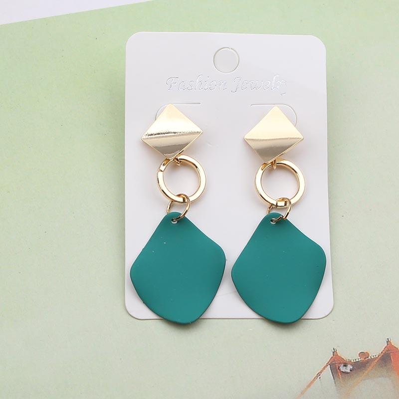 Big Statement Earrings Red Black White Gold Round Circle Oval Geometric Earrings for Women Punk Metal Earring Boho Jewelry 2020