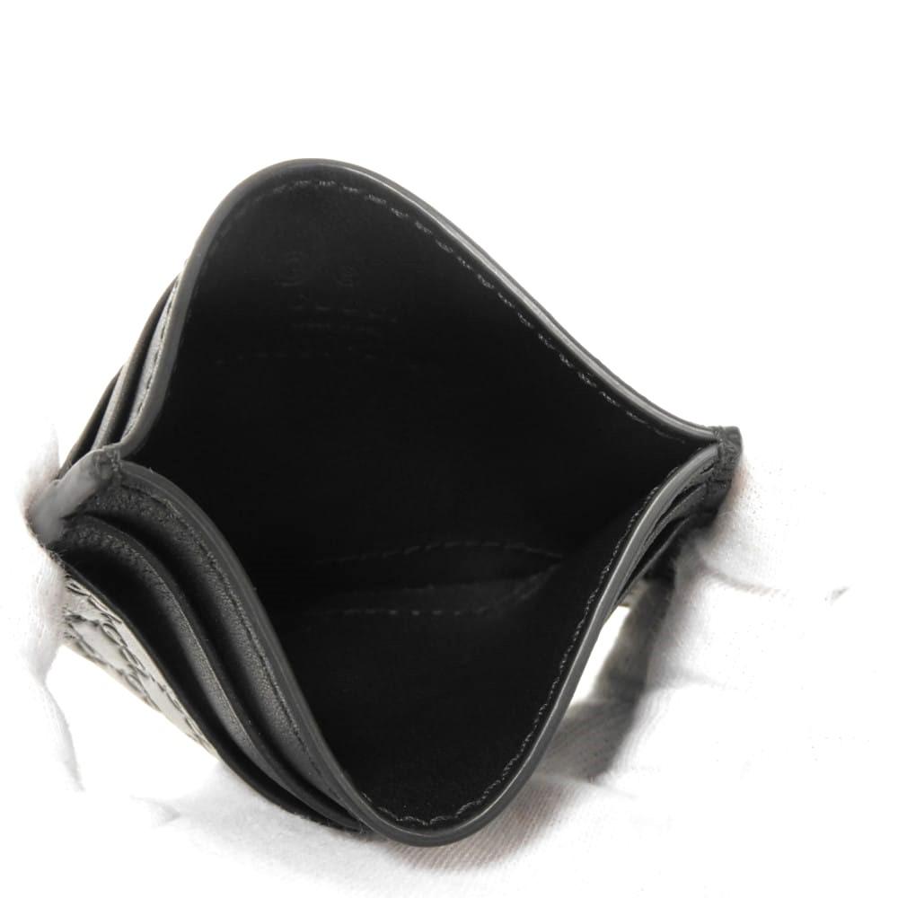 Used 9539 Micro Guccissima Card Holder 262837 BMJ1N 1000 7946 Logo Embossed Double G Pass Case Excellent Condition GG