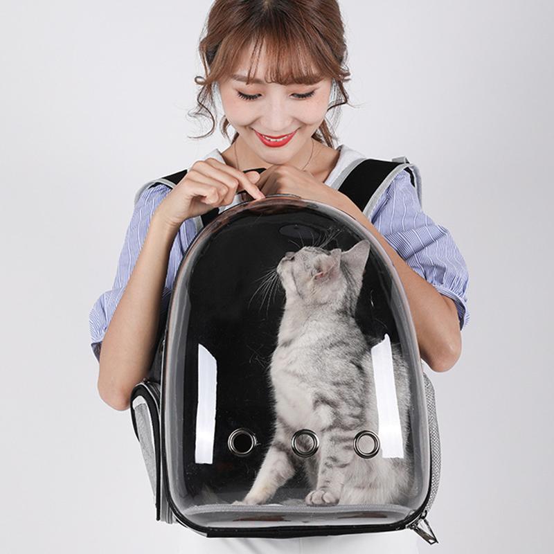 Tašky pro kočky přenosné a průhledné vesmírné kapsle prodyšné Batoh pro přenášení domácích mazlíčků na cestování štěňata na venčení venku Batoh