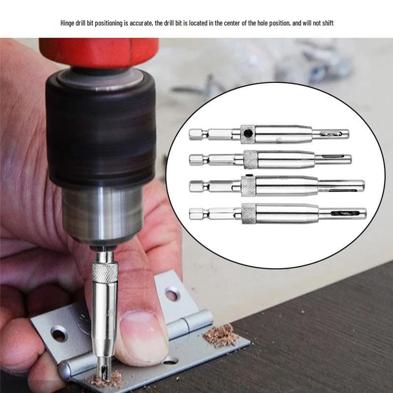 Hexagonal Drill Bit Set for Hinges & Irregular Hole Punching