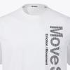MUBEUSEUPOCHEUBAIDESANGTEU Wording Graphic Woven Short Sleeve T-Shirt White Vs123Ets12