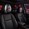 2 Pcs 2D Stretch Car Headrest Covers Ghost Neck Pillowcase Car Interior Decor  All Seasons