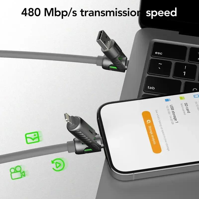 USB Type C lightning-Макс. 240 Вт Быстрая зарядка и Синхронизация данных MFISH 4-в-1 Мульти- USB-кабель для 16/15 iPad