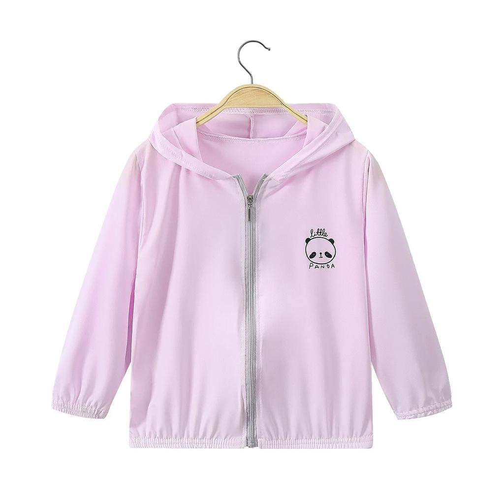 Summer Boys and Girls UV Sun Protection Clothing Thin Hooded Jacket for Kids Breathable Air Conditioner Shirt Clothes 2-10 Years