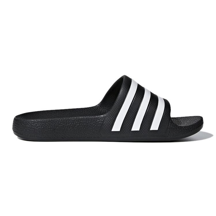 adidas Cushioning Quick Dry Slippers Black White Kids' F35556